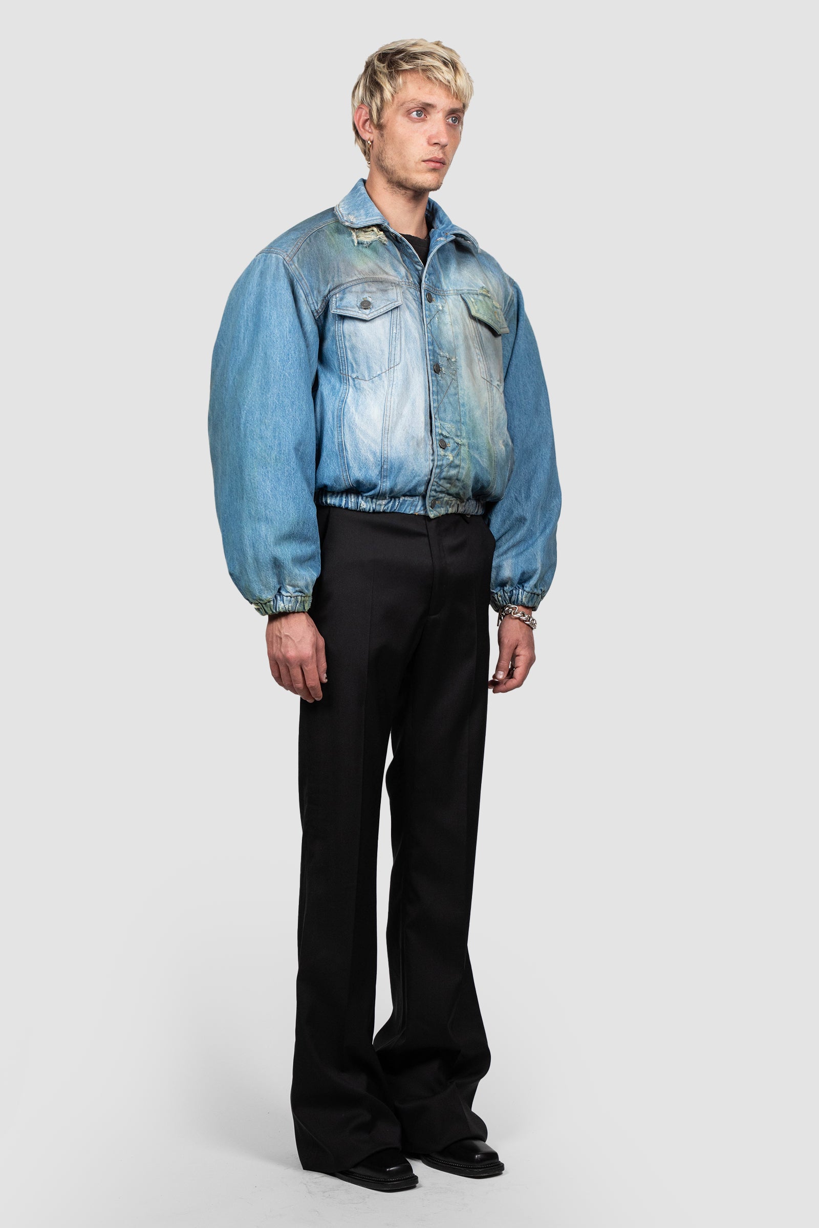 DENIM BOMBER