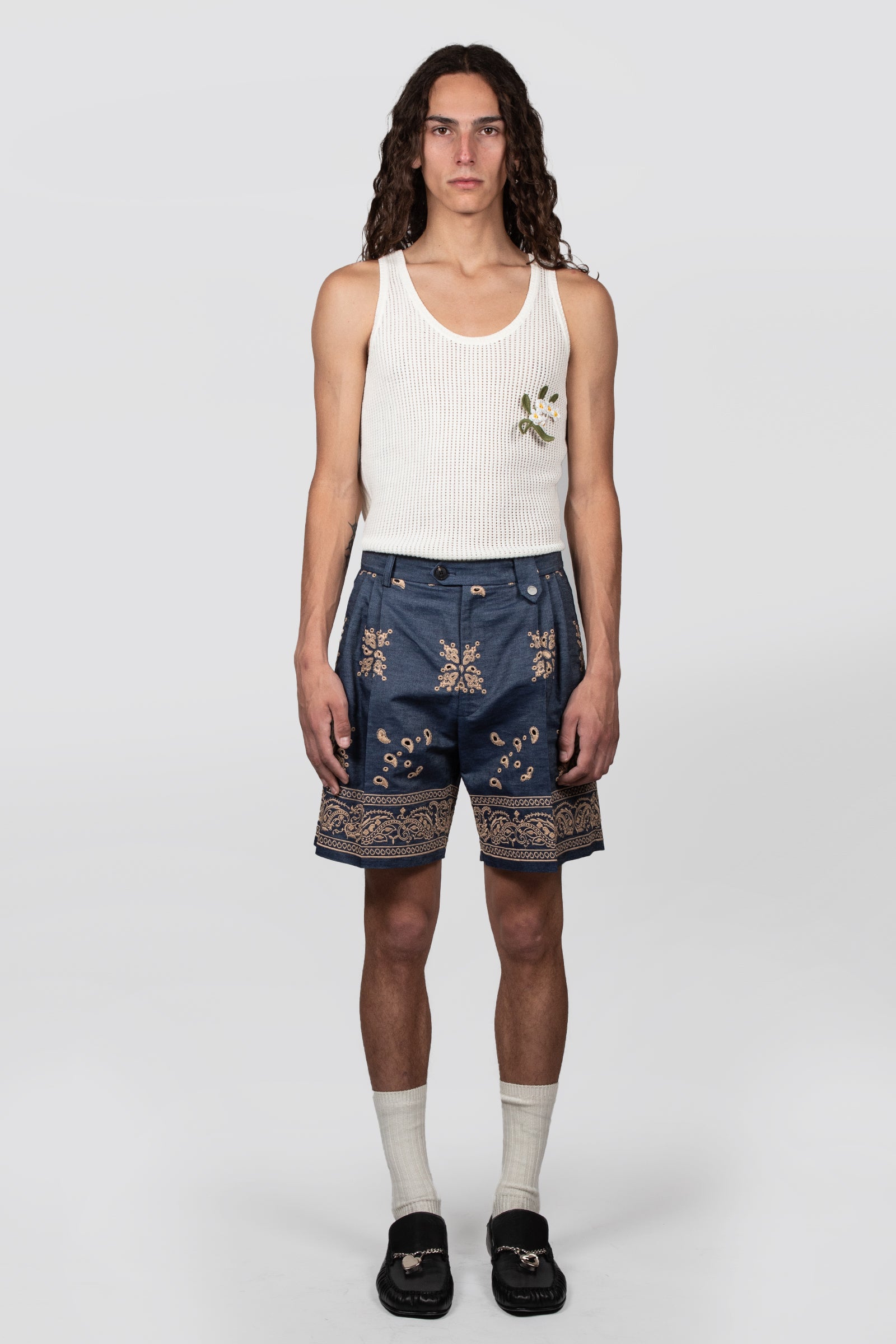 PLEATED TAILORING SHORT