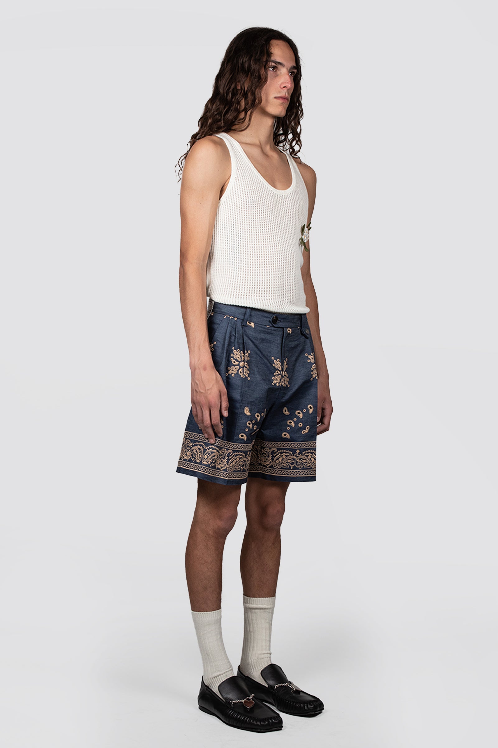 PLEATED TAILORING SHORT