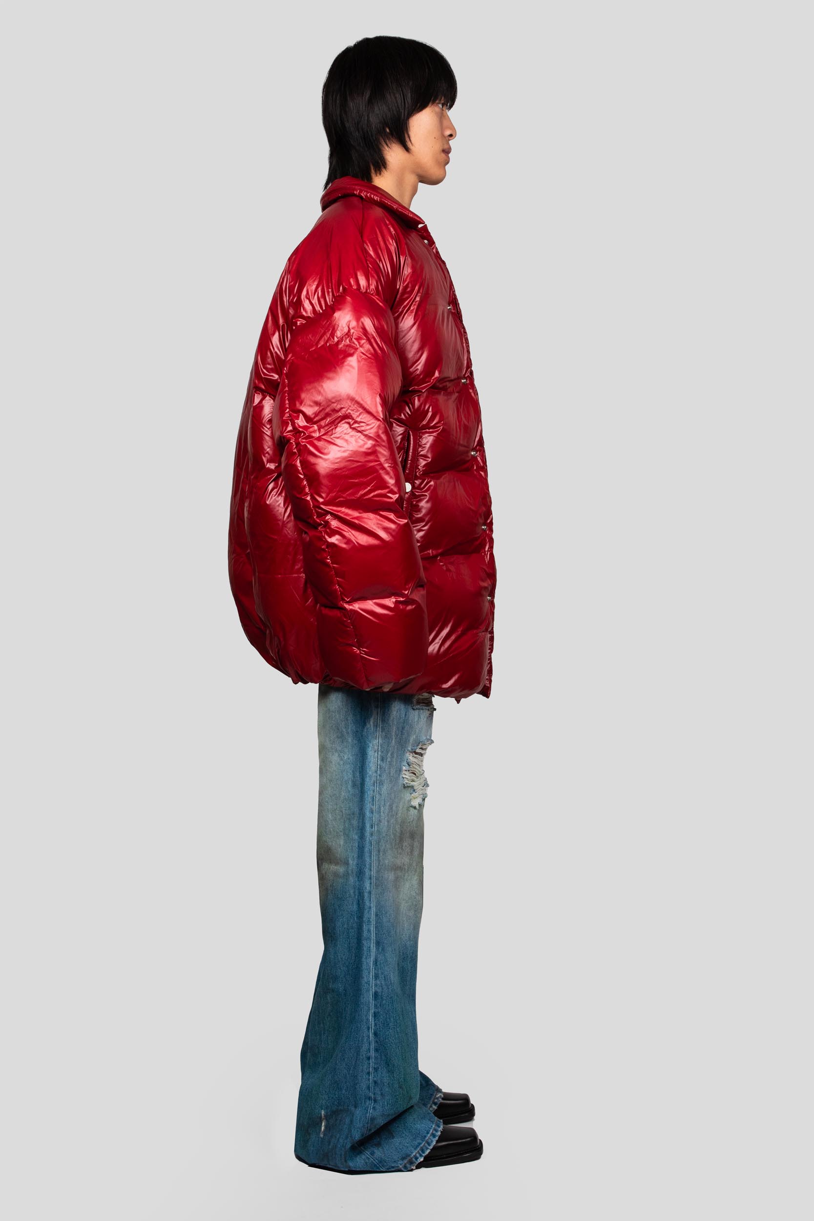 RED SNOW PUFFER JACKET