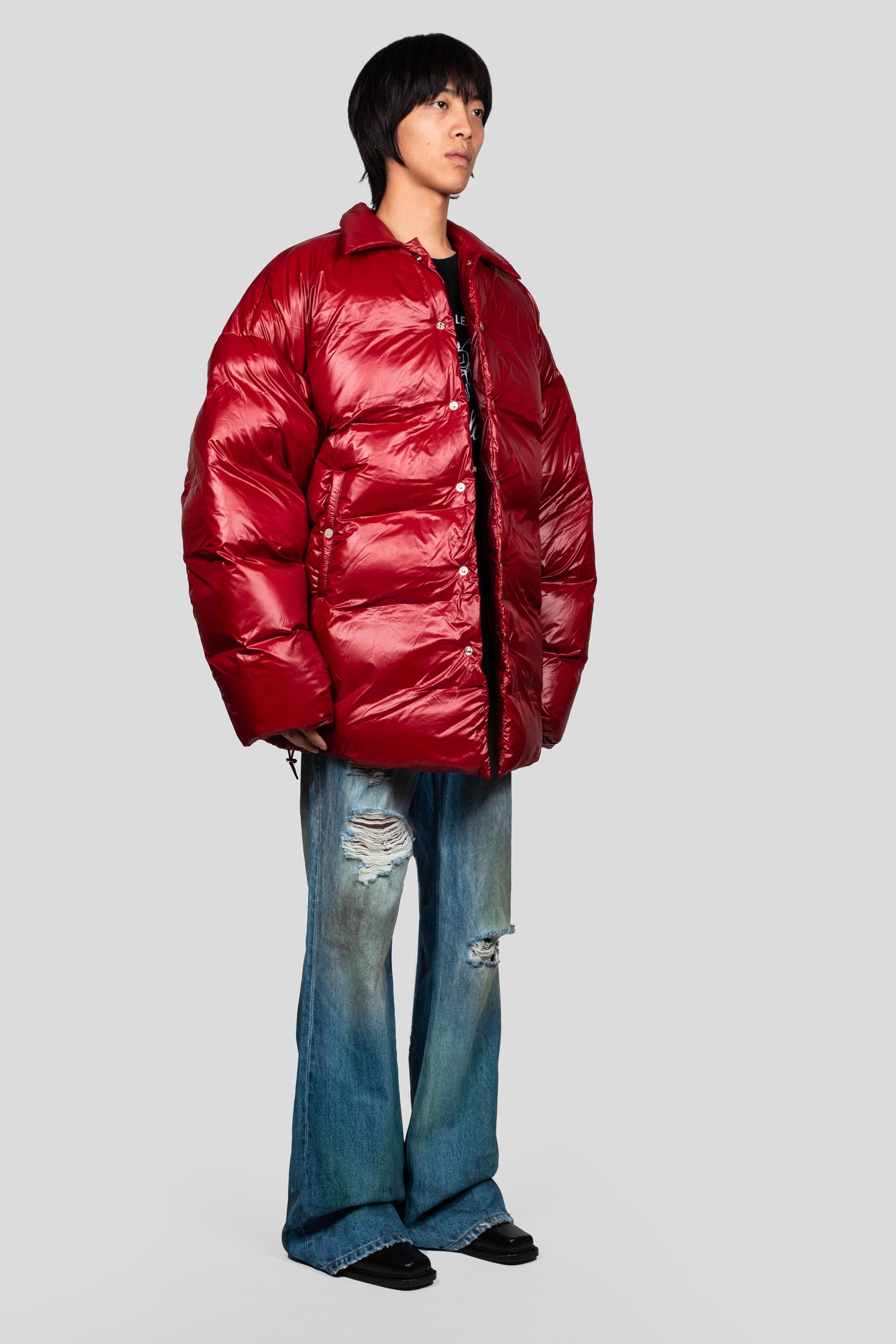 RED SNOW PUFFER JACKET