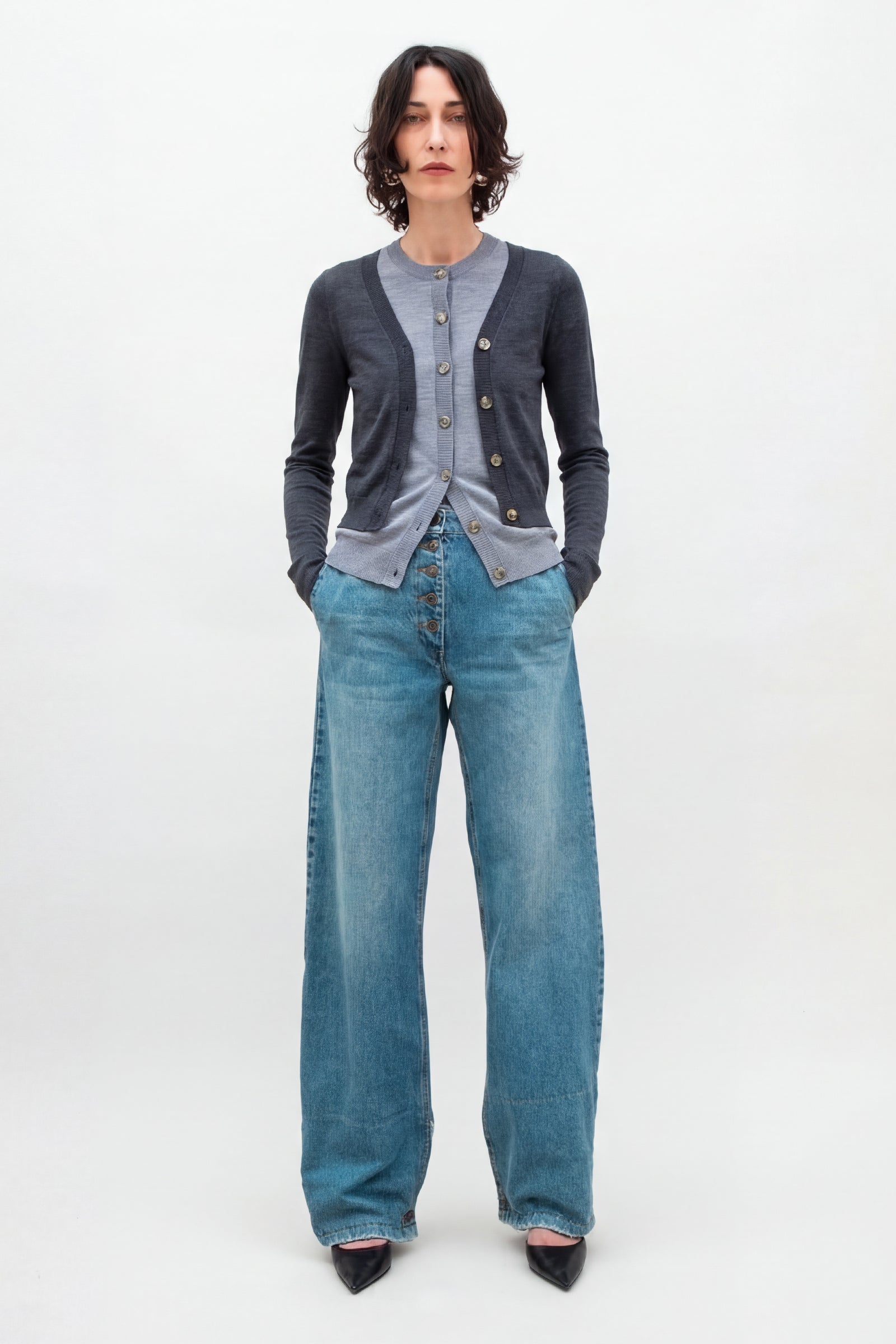 ILLUSION LAYERED CARDIGAN