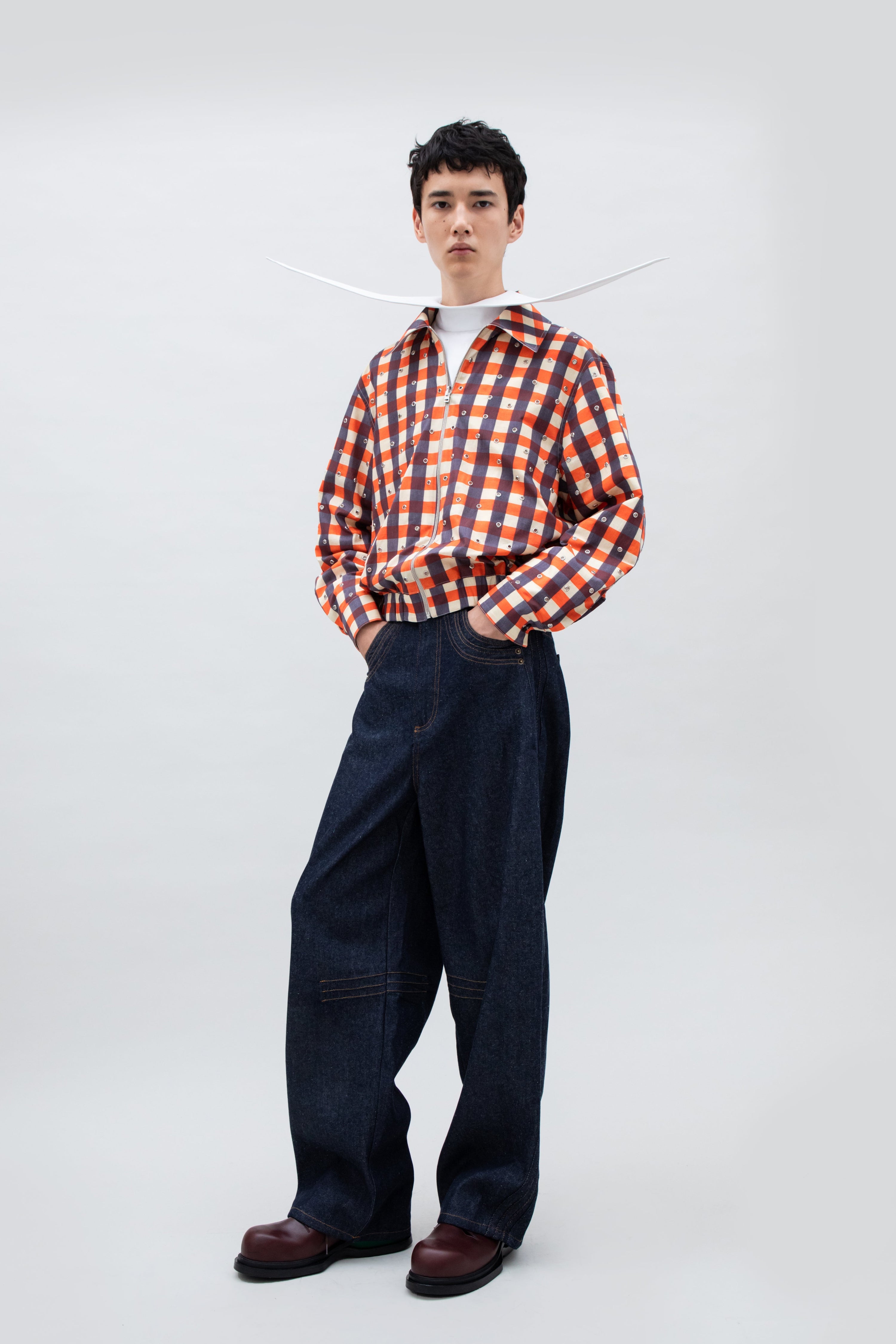 REVERSIBLE GROMMET OVERSHIRT