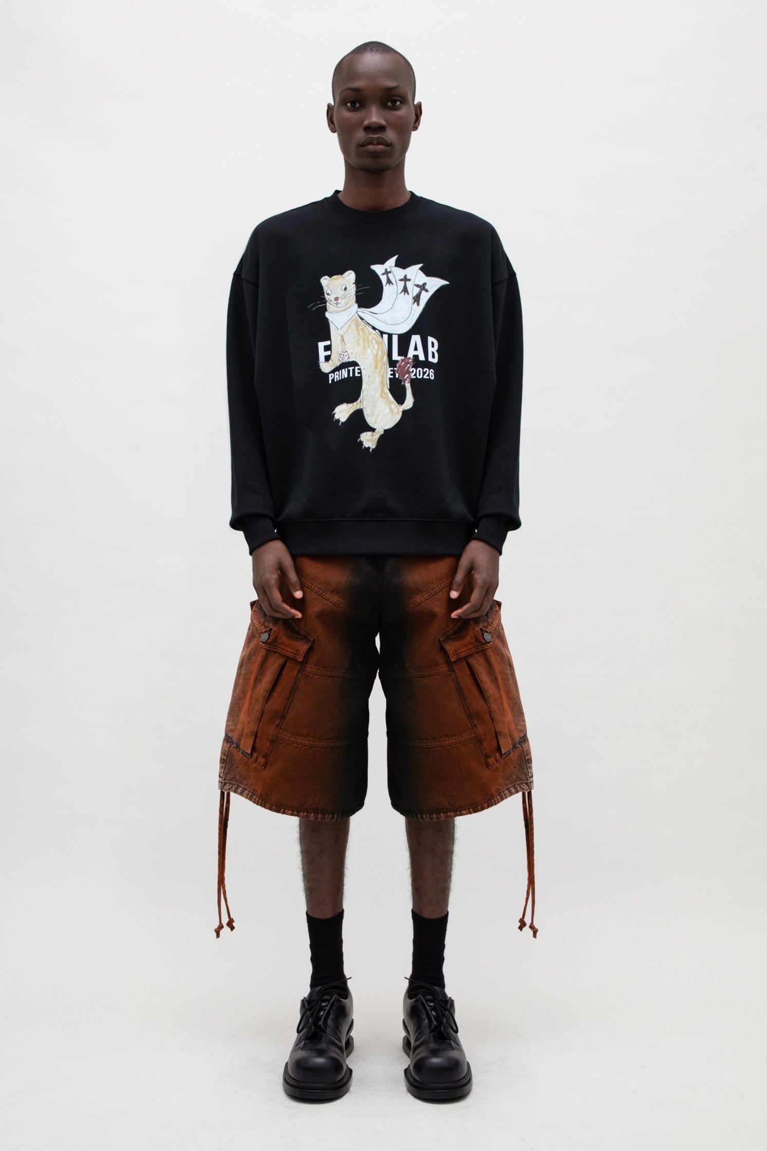 HERMINE PRINT COTON SWEATSHIRT