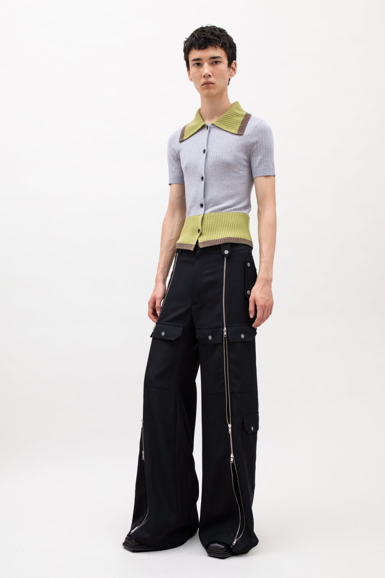 MULTI-ZIP FRONT TROUSER