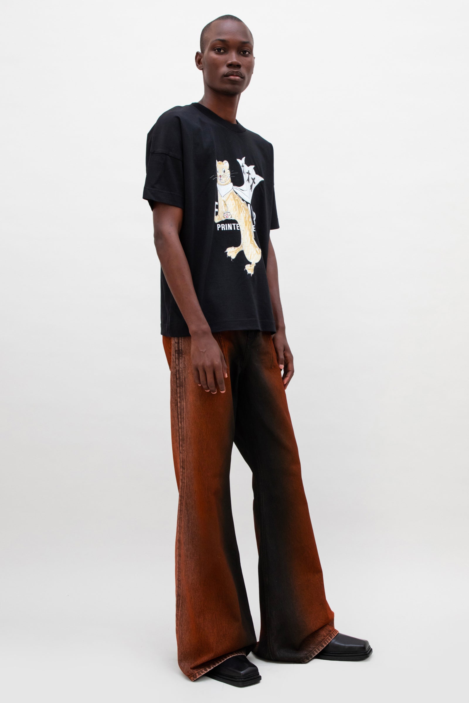 HERMINE PRINT COTON T-SHIRT