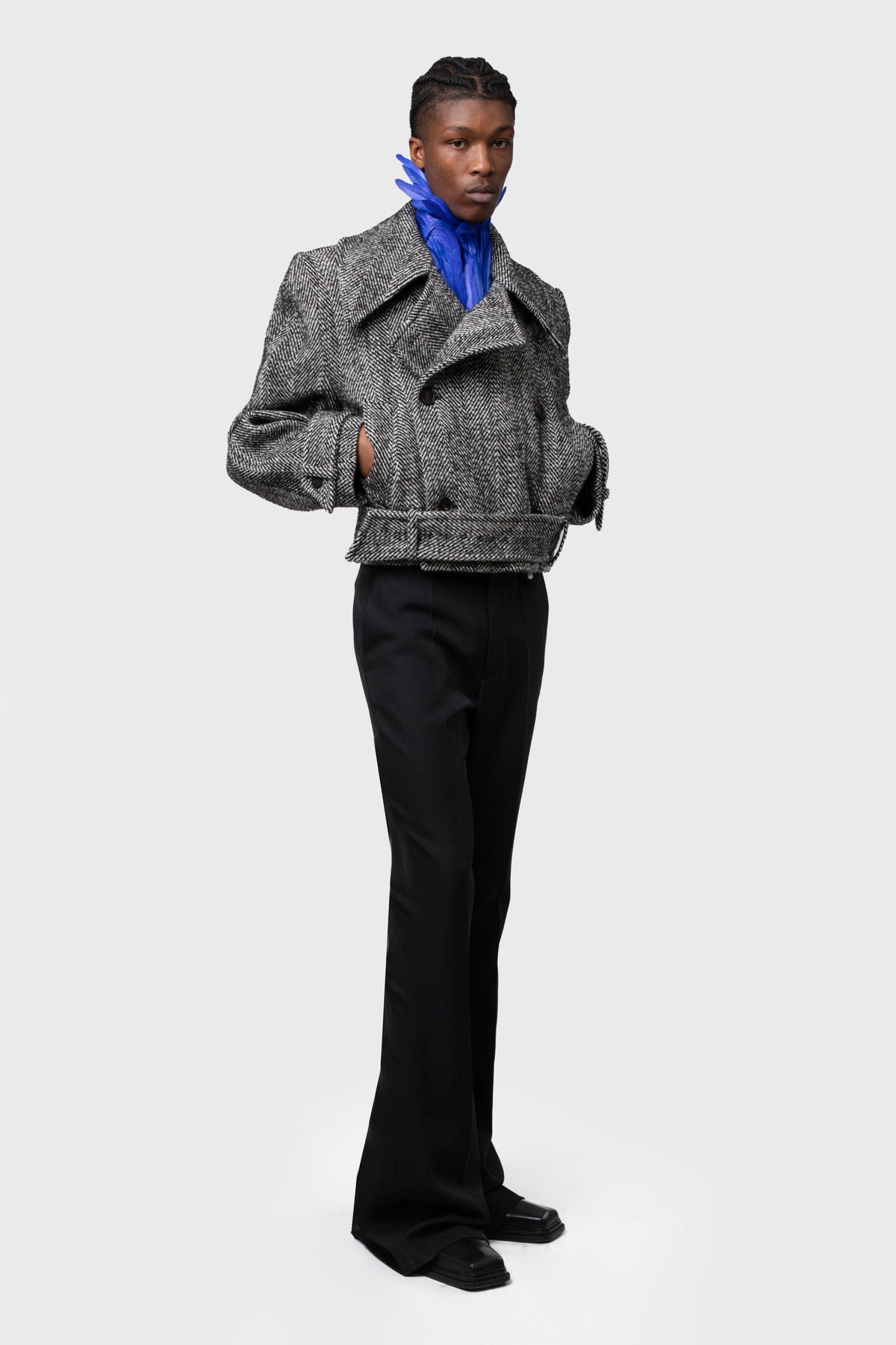 TAILORED RAGLAN CROP COAT