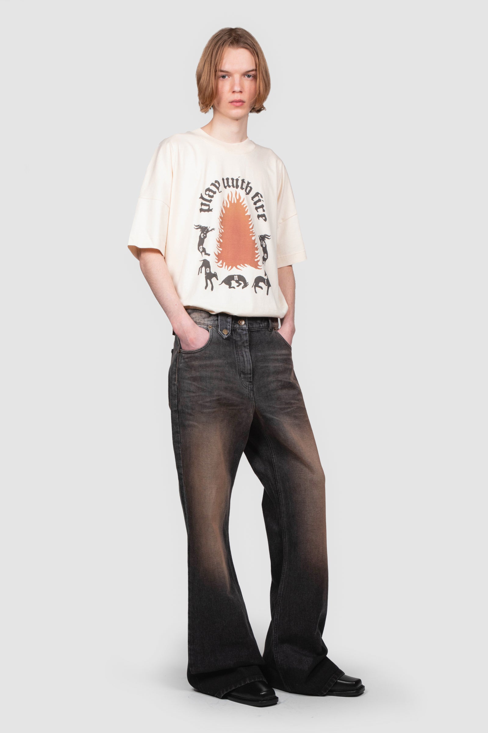 SAMY WIDE LEG BLACK DIRTY