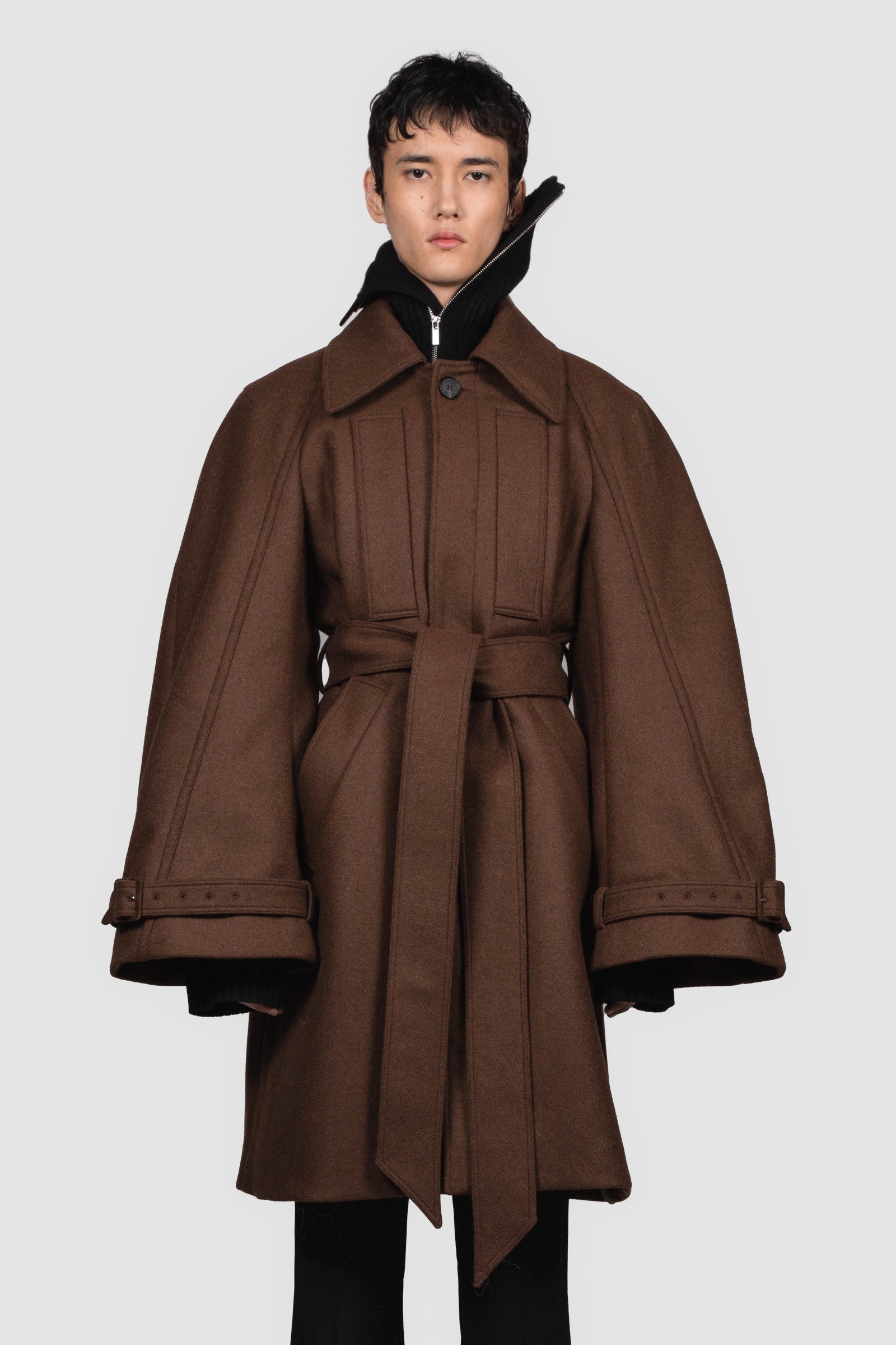 ジャケット・アウター Egon lab 22aw super long coat LONG RAGLAN COAT – EGONLAB