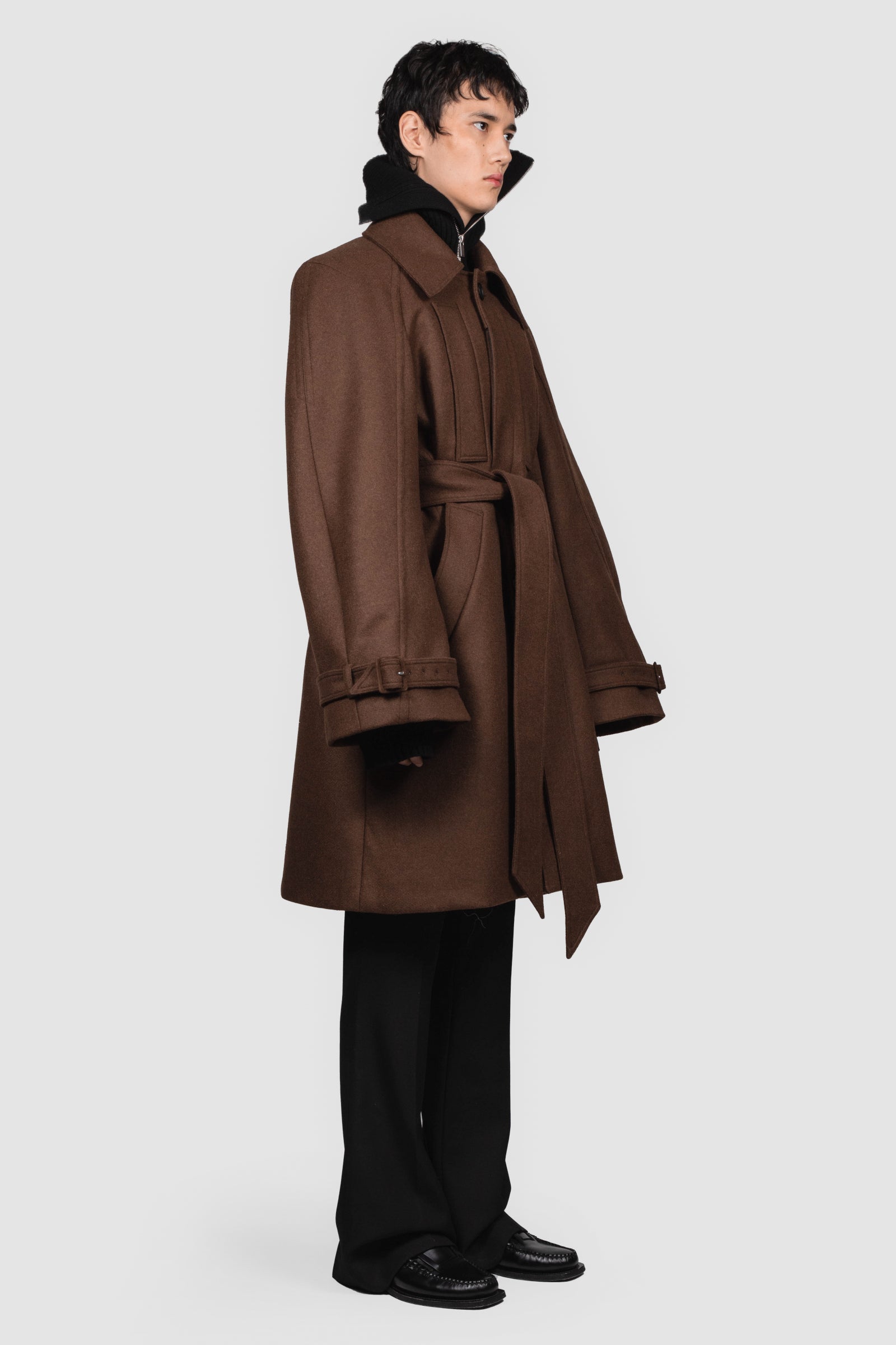 ジャケット・アウター Egon lab 22aw super long coat LONG RAGLAN COAT – EGONLAB