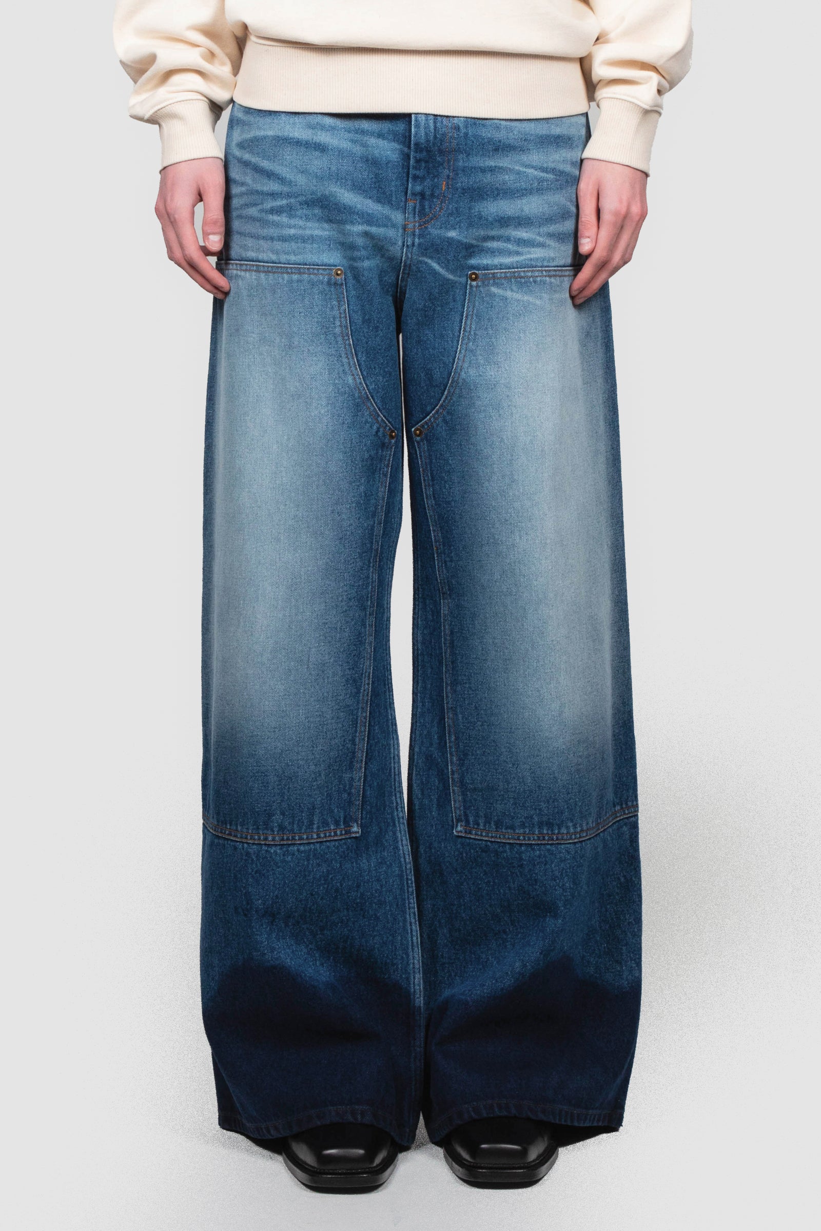 EGONLAB 2024-25AW BAGGY DENIM BLUE サイズS AW25 DENIMS – EGONLAB