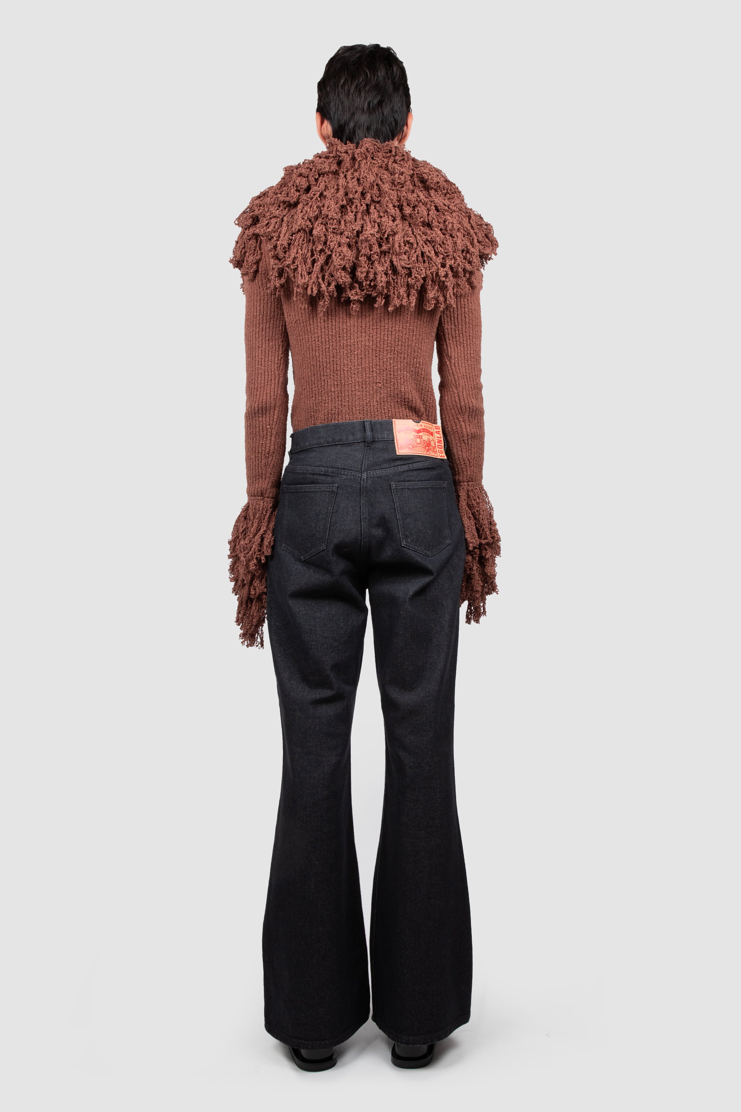 KNITTED FRANGED CARDIGAN