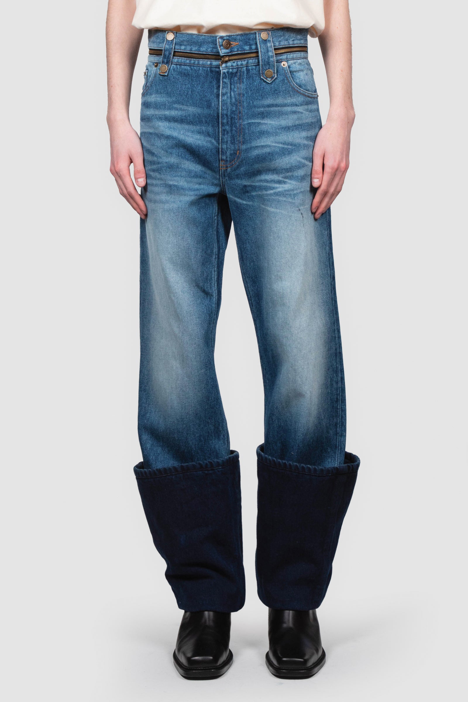 EGONLAB 2024-25AW BAGGY DENIM BLUE サイズS AW25 DENIMS – EGONLAB