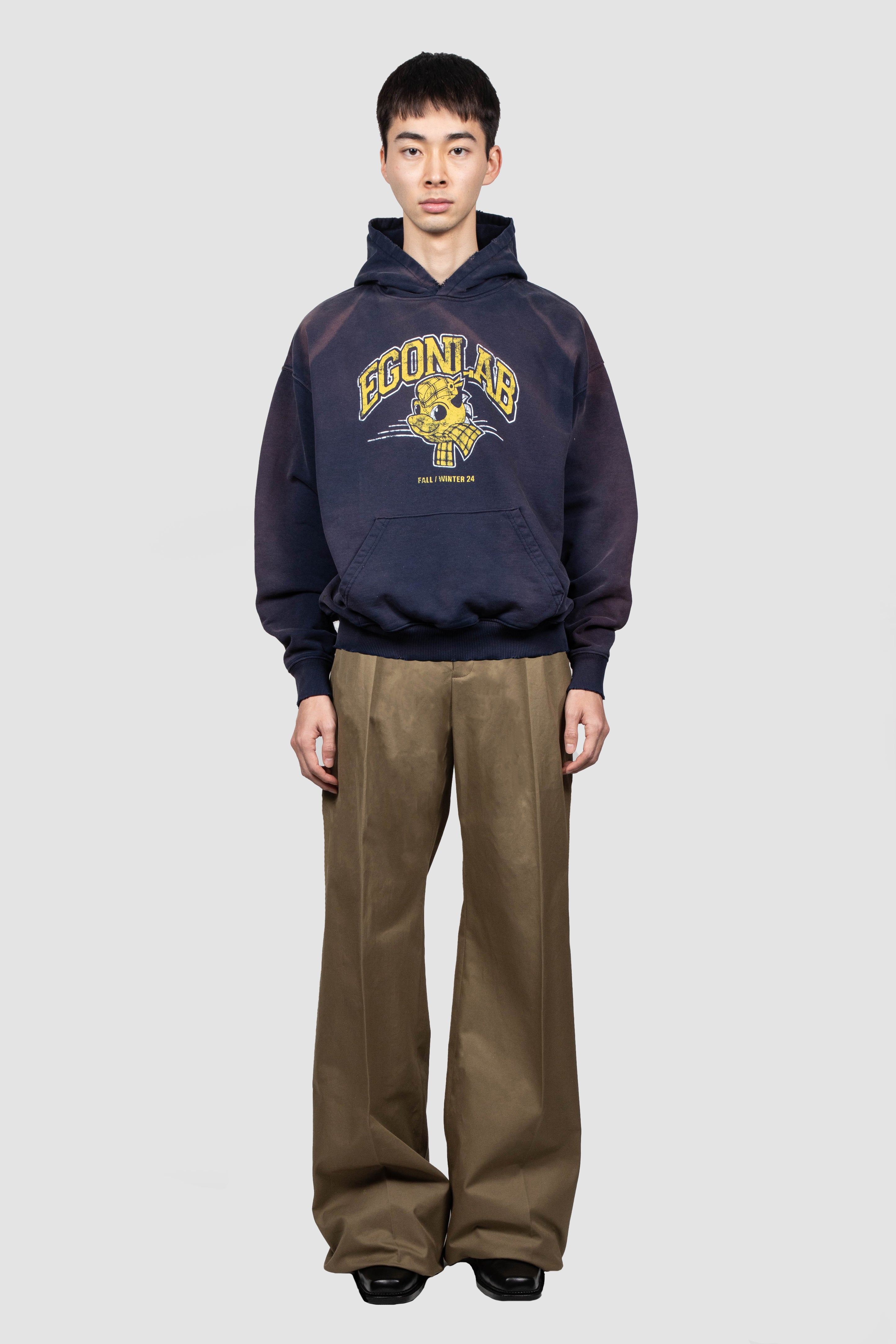 【EGONLAB】DRAGON SUNFADE BLACK HOODIE AW24 DRAGON NAVY SUNFADE – EGONLAB