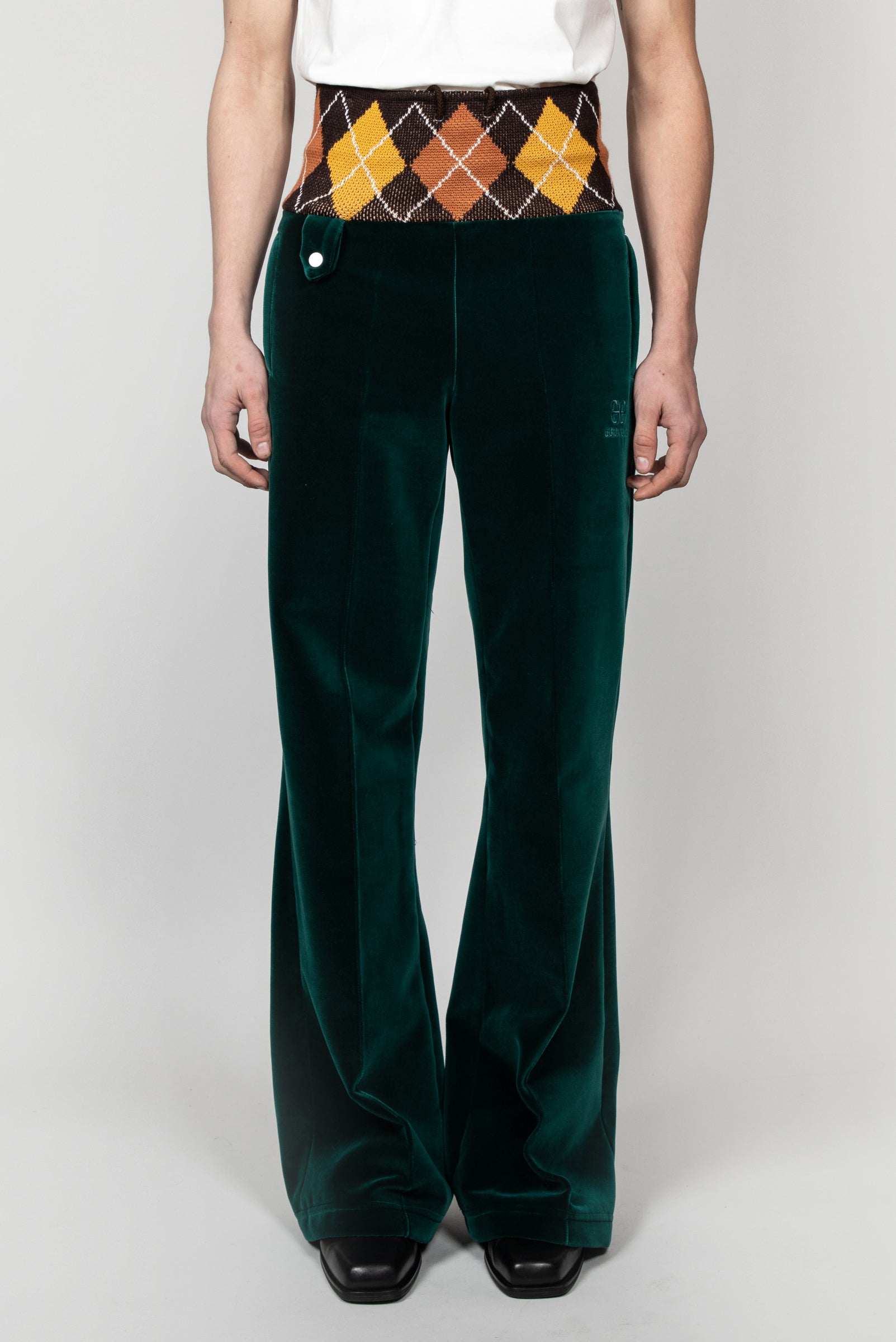 GREEN VELVET JOGGER