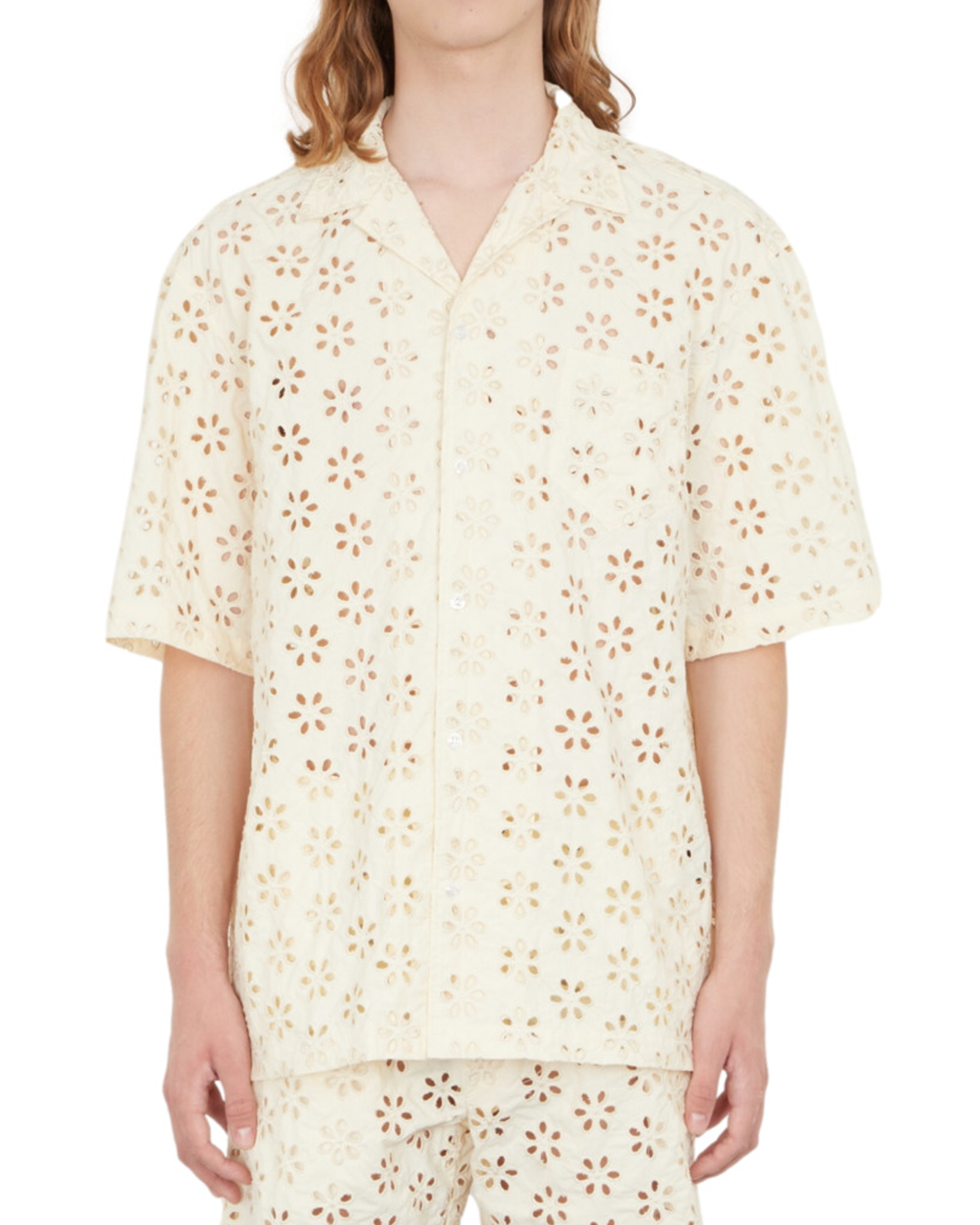 FLOWER EMBROIDERY SHIRT