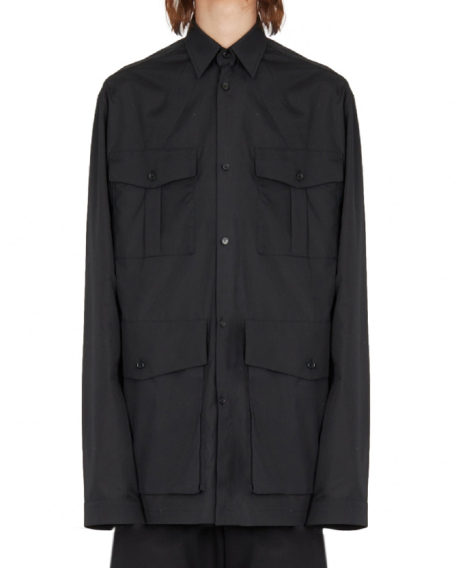 BLACK CARGO SHIRT