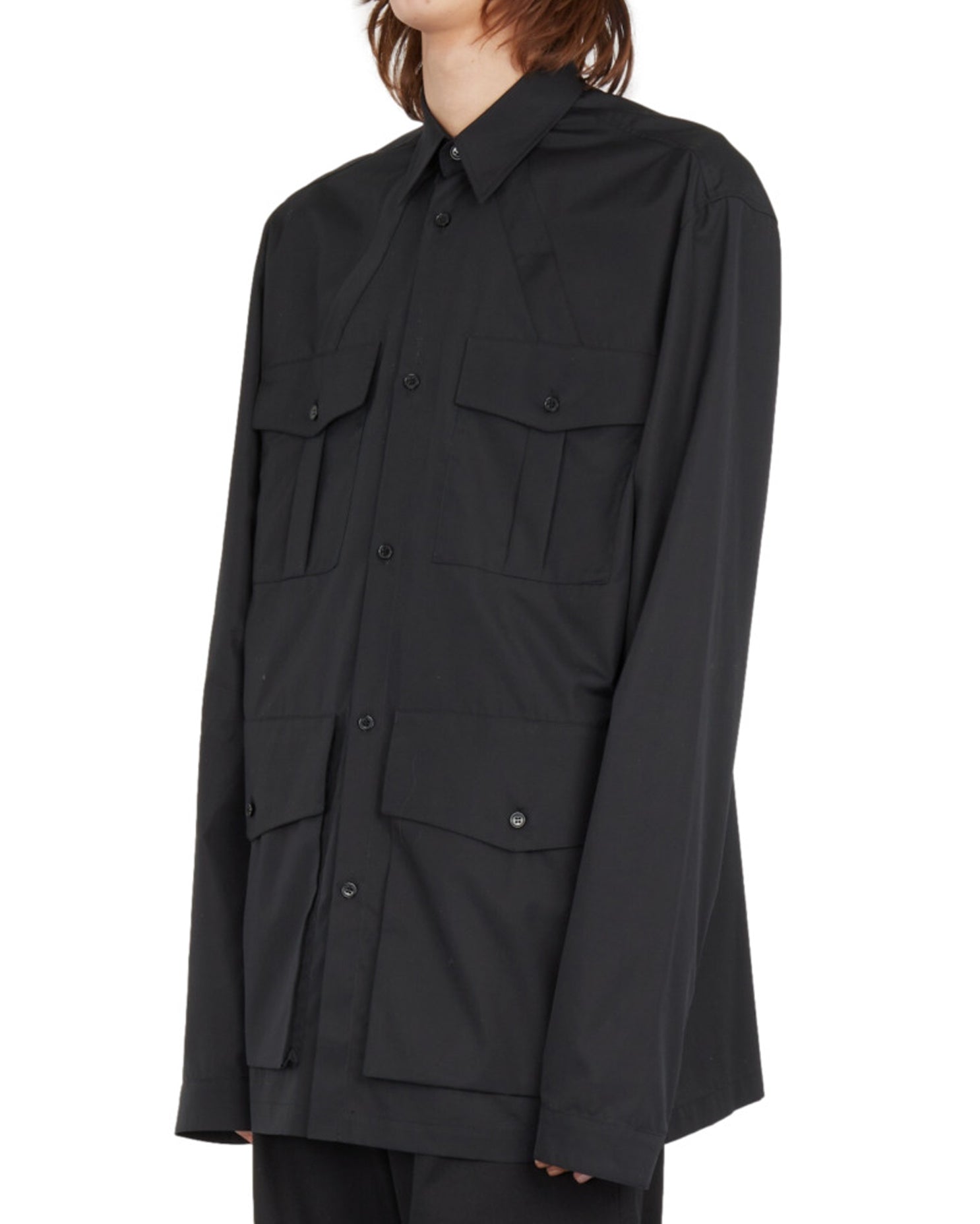 BLACK CARGO SHIRT